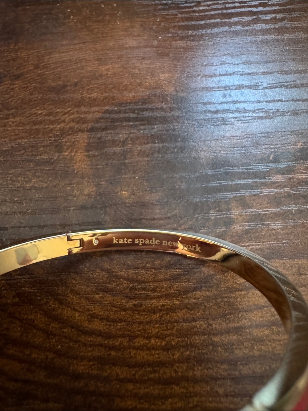 Kate Spade Lock & Spade Charm Bracelet in Red and Gold - Picture 5 of 6